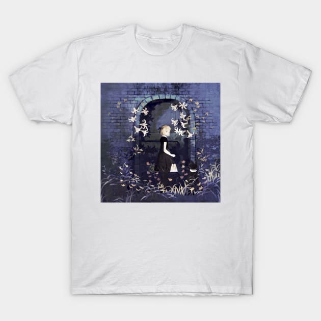 Door in the bush, night T-Shirt by rt0no